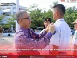 Sekda Nias Buka Resmi Pelatihan Paskibraka Tahun 2024