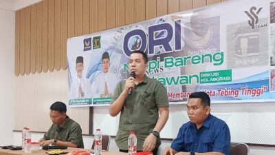 Calon Wakil Walikota Tebing Tinggi dr Riski Ramadhan Katakan Media Turut Berperan Dalam Pembangunan