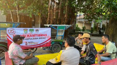 Kapolsek Kepulauan Seribu Selatan Gelar Ngopi Kamtibmas Bersama Tokoh Masyarakat di Pulau Tidung