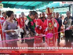 Bupati Nias Hadiri Perayaan Misa Pemberkatan Pastoran Paroki Kristus Gembala Baik