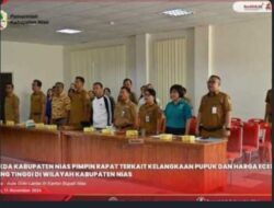 Pemkab Nias Gelar Rapat Kelangkaan Pupuk 