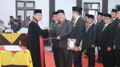 Pengucapan Sumpah/ Janji Anggota DPRD Kota Gunungsitoli Masa Jabatan Tahun 2024 – 2029