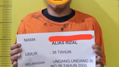 Pengedar Narkoba di Desa Asam Jawa Ditangkap, Lukai Anggota Polisi Saat Penangkapan