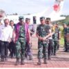 Wabu Nias Sambut Kedatangan Pangdam l/Bukit Barisan Mayzen TNI Rio Firdiantol Di Kabupaten Nias