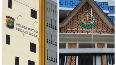 Gedung Polres Metro Bekasi Kota dan Gedung Kejari kota Bekasi